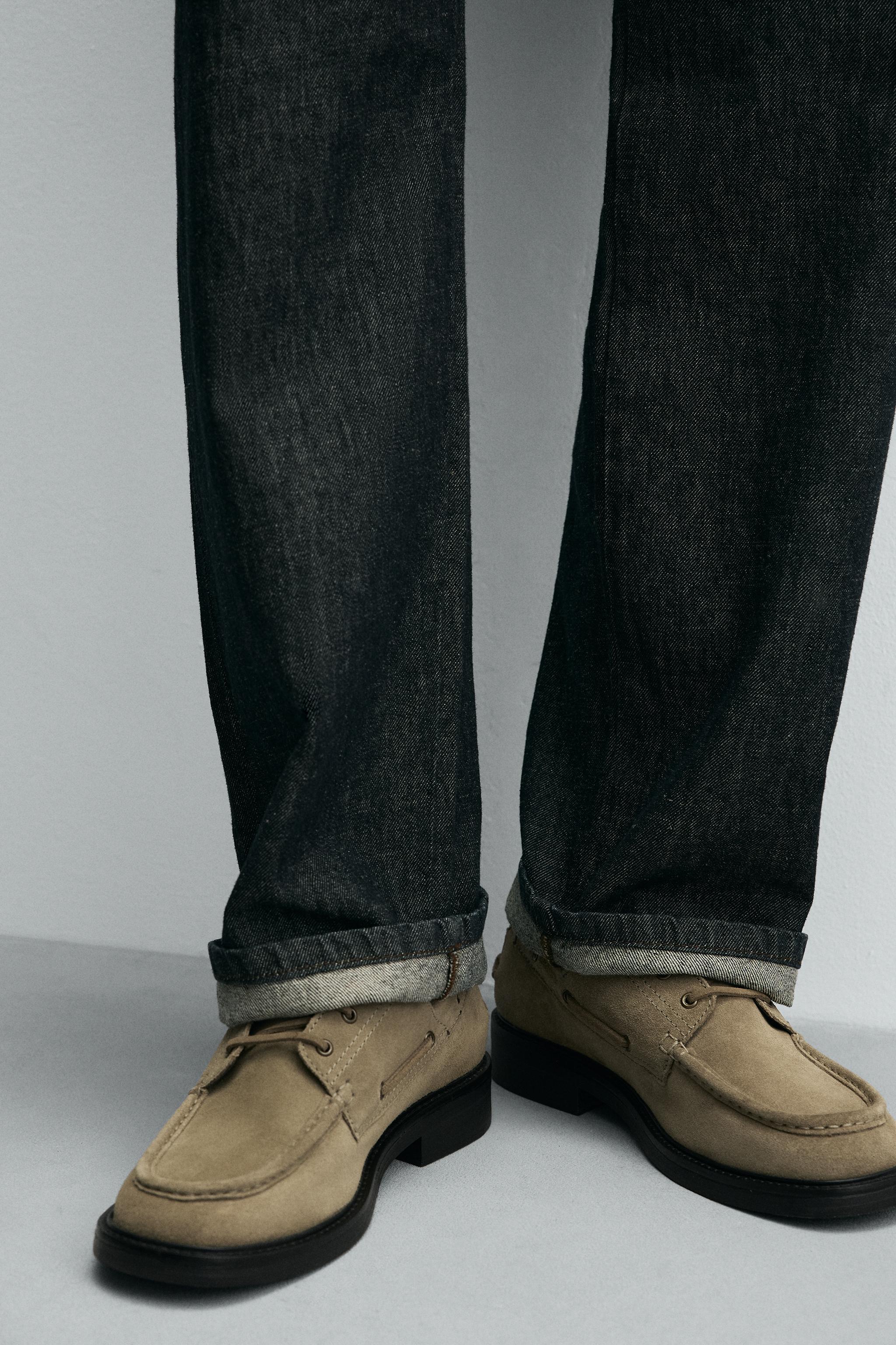 LEATHER DRESS DECK SHOES